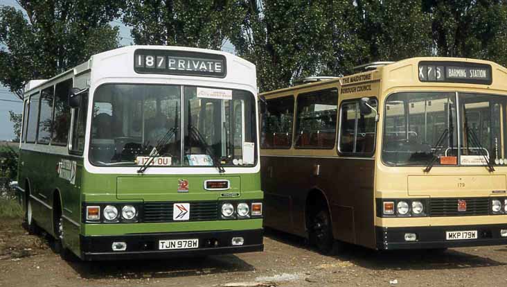 Eastern National Bedford YMQS 1005 & Maidstone Bedford YMT Wadham Stringer 179